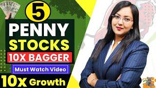 Best 5 Penny Stocks With 10x Bagger Potential || 10x Growth Shares In India 2025 || Start With Rs100