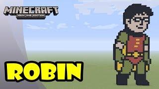 Minecraft: Pixel Art Tutorial and Showcase: Robin (Batman)