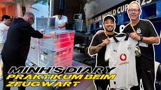 Interning with the Kit Manager & Strolling with Kobel | Mamelodi Sundowns vs BVB 3:4 | Minh’s Diary