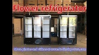 setting Flower refrigerator cooler COMMERCIAL flowers REFRIGERATION LIGHTED FLORAL DISPLAY CASE