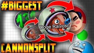 AGAR.IO | DOGE RAIVOSO CANNON SPLIT ÉPICO GAMEPLAY COM #VOZ ATIVA