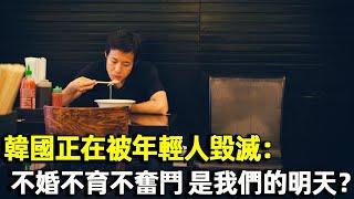 韓國正在被年輕人毀滅：不婚不育不上班，年輕人：瘋了才想奮鬥！｜明星觀察員