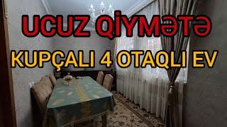 UCUZ QİYMƏTƏ️KUPÇALI KÖHNƏ TİKİLİ 4 OTAQ ŞƏXSİ EV️                             ##mulkevalqısatqısı