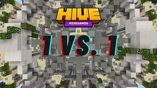 Hive Minigames, but I 1 vs. 1 Fans! (Hive Bedrock)