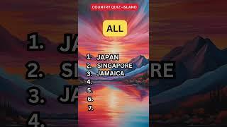 Guess the Islands with Missing Letters! ️ #shorts #quiz #guessthecountry  #trending