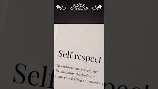 true meaning of self respect#ego .#selfrespect