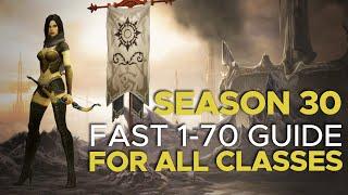 Diablo 3 - Season 30 Fast Leveling Guide All Classes