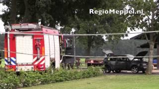 Gewonde bij autobrand in Staphorst