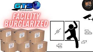 Tens of Thousands of dollars worth of Sports Card cases stolen from a GTS Distribution facility.