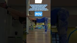 Are you stiff and tight in your shoulders or your back? Then this exercise is a MUST DO! #mobility