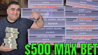 $500 Max Bets NON STOP CRAZY JACKPOTS On Brand New Slot Machine