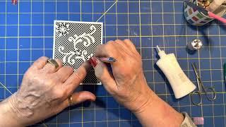 Make Chipboard, Black & White Card (040)