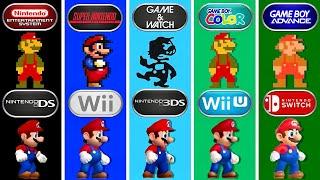 Evolution of Super Mario Bros. NES vs Arcade vs G&W vs GBC vs GBA vs NDS vs Wii vs 3DS vs Switch