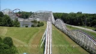 Great American Scream Machine Front Seat on-ride HD POV Six Flags Over Georgia
