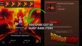 spending 300 wishes for rare items on dragon blox new update primeum banner