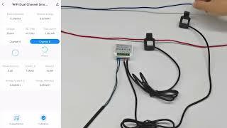 Tuya Smart 2 Way WiFi Energy Meter Bidirection 1/2 Channel with Clamp App Monitor Solar Produced
