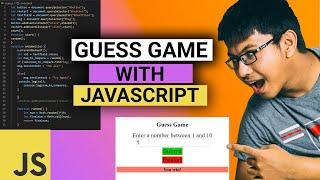 Random Number Guessing Game With JavaScript! #100DaysOfCode Day 7