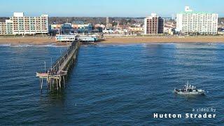 A car just drove off the end of the Virginia Beach fishing pier!! (JAN 2024)