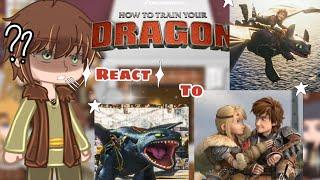 (  ) How to train your dragon react to Hiccup | Httyd | Starzy Eeech