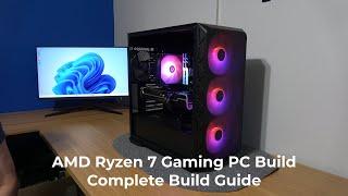 "BUILD A GAMING PC WITH ME" PC Build Guide.  Ryzen 7 Build Start to Finish