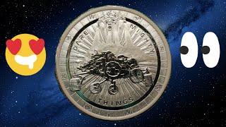 Высадка на Марс Ниуэ марсоход 2021 серебро 1oz  mars Niue silver coins coin