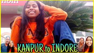 I am leaving... || KANPUR TO INDORE - ROAD TRIP || Kratika Gautam  || #VLOG5