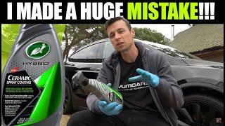 Turtle Wax Ceramic Spray Coating Review | Fix Streaking on Black Cars