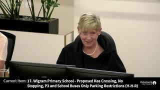 06.12.18 - Item 17 - Wigram Primary School - Proposed Kea Crossing, No Stopping, P3 and School Buses