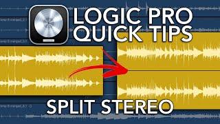 Logic Pro Quick Tip - Split Stereo to Mono Left/Right