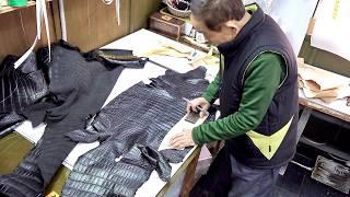 How an Elderly Leather Craftsman Creates a Luxury Jacket from Crocodile Leather