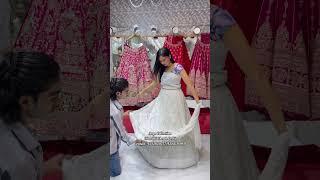 White Designer Lehenga CholiShopping in Chandni Chowk#shorts #ashortaday #lehenga #lehengacholi