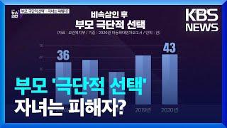 [심층인터뷰] 부모 ‘극단적 선택’…자녀는 피해자? / KBS  2022.06.30.