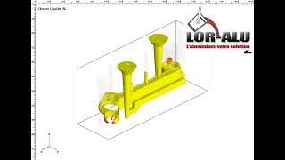 Simulation de coulée en fonderie aluminium