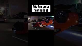 Here’s why you shouldn’t speed with friends! #youtubeshorts #dodge #hellcat