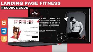 Fitness Landing page with HTML , CSS , JavaScript + codesource