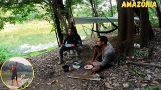 ACAMPAMENTO SELVAGEM com PERNOITE na beira do RIO ARIAÚ / Por pouco não agarrei um JACARÉ GRANDE