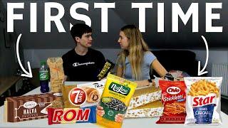 British Trying Romanian Snacks...