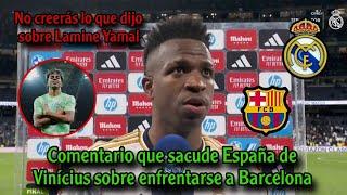 Comentario que sacude España de Vinícius sobre enfrentarse a Barcelona