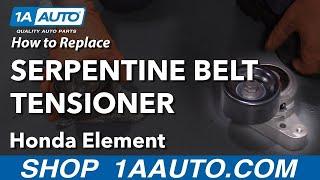How to Replace Serpentine Belt Tensioner 03-11 Honda Element