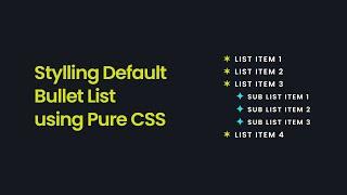 Style Default Bullet List Item - How to design bullet list item using CSS - [EASY STEP]