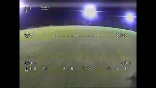 Hyperion Vengeance - First FPV flight at night (fatshark DVR)