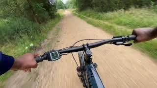 EMTB Electric Mountain Bike Chipped vs Standard - No Hands Test Ride & Opinion - Haibike Hardnine