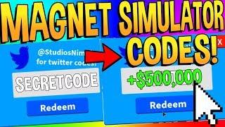 MAGNET SIMULATOR ALL CODES! (LOTS OF MONEY!) -Roblox