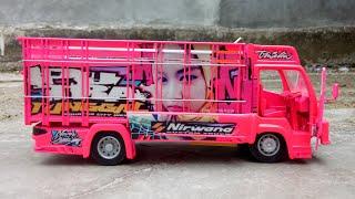 RC MOBIL TRUK CANTER PINK MBOIS TES DRIVE OLENG GASRUKKK