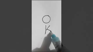 How to draw a flower with ok #art #drawing #shorts