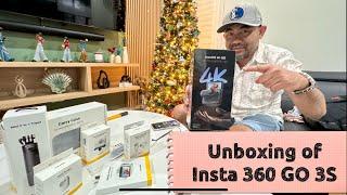 Niko doing the unboxing of his new action camera / video : Insta 360 GO 3S