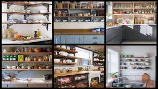 Top 30+ Simple Wooden Open Shelves Kitchen Design Ideas for Budget Home.