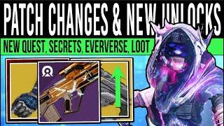 Destiny 2: NEW PATCH CHANGES & QUESTS UNLOCKED! Eververse UPDATE, Act 2 Loot, Vendors (July 16)