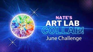 Fluid Rainbow Pride Art | Nate's Art Lab June Collaboration