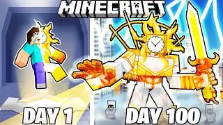 I Survived 100 Days as the SUN TITAN in Minecraft!